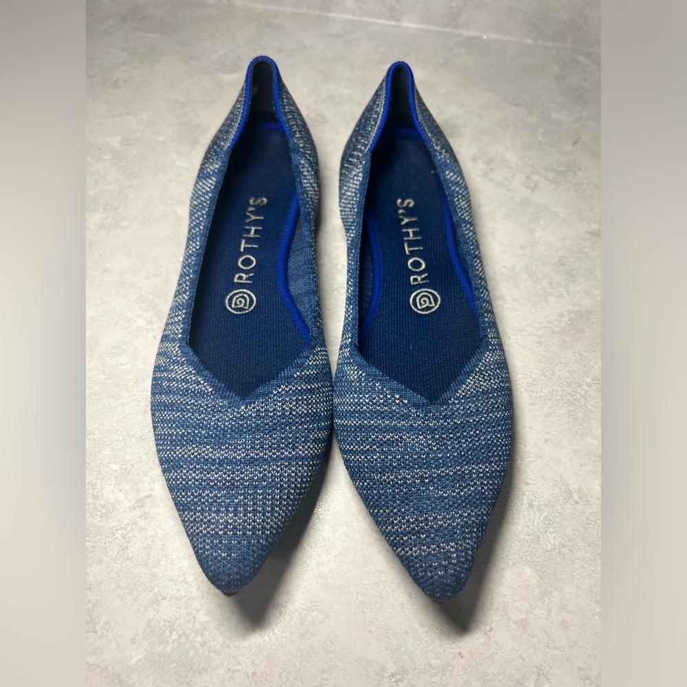 Rothy’s the Pointe Shoes in Blues Sz 8.5